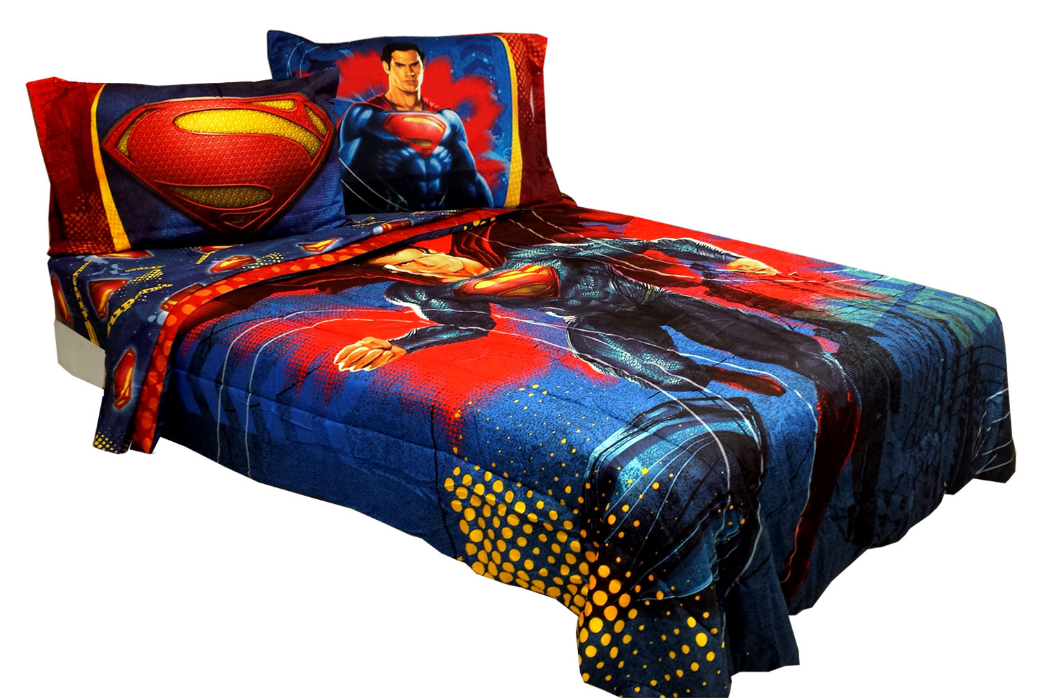 DC Superman Sheet Set Super Steel Bedding Accessories, 1 Each