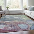 thumbnail image 5 of Dalyn Rugs Machine Washable Indoor/Outdoor Chantille Blue 10' x 14' Rug, 5 of 9