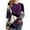 Purple, variant on ICHUANYI Women's Trendy Long Sleeve Crew Neck Cute Geometric Print Tops Fall Winter Clothing 2023