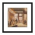 thumbnail image 1 of Jelgerhuis Shop Book Dealer Peter Meijer 8X8 Inch Square Wooden Framed Wall Art Print Picture with Mount, 1 of 4