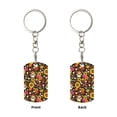 thumbnail image 2 of Goofa Sunflowers Mushrooms Printed Rectangular Metal Keychain Bag Charm Floral Charm for Purse Keys Metal Keyring Gift for Women Accessories, 2 of 7