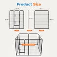 thumbnail image 3 of JOINSUN 8-Panel Metal Pet Fence with Door, Foldable 40" Dog Playpen for Indoor Outdoor Training, 3 of 3