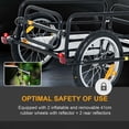 thumbnail image 4 of GVN Bike Cargo Trailer with 16 Inch Pneumatic Tire, Universal Coupler, Foldable Frame and Safe Reflectors Design, Foldable Bicycle Trailer with Large Load Capacity for Camping, Black, 4 of 8