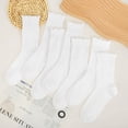 thumbnail image 4 of Loritta 7 Pairs Ruffle Socks Womens Crew Socks Casual Cute Frilly Cotton Socks for Women Soft, 4 of 9