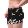 thumbnail image 2 of Gukieu Japanese White Crane Print Men's Boxer Briefs, High Elastic Moisture Wicking Boxer Briefs Underwear-X-Large, 2 of 5
