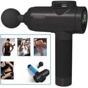Fascia Gun Massage Gun deep Amplitude Muscle Relaxation Massager Electric Massage Physiotherapy Relaxer (Color : Black, Size : 23.8 * 18.5 * 7.5CM)