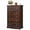 5 Drawers- Brown, variant on GALAXHERO 5 Drawer Dresser for Bedroom, Retro Wood Chest of Drawers, Tall Dresser with Round Metal Handle for Living Room, Hallway, Closet, Black