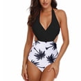 thumbnail image 2 of JINMGG Summer Womens Plus Size Clearance Women Bandage One-Piece Bikini Push-Up Pad Swimwear Swimsuit Beachwear White M, 2 of 5