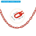thumbnail image 2 of Unique Bargains 0.2' Diameter 33Ft Length Plastic Chain Barrier Safety Link Chain Stanchion for Crowd Control, Red, 2 of 5