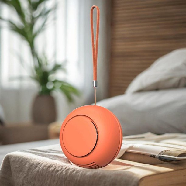 Ventilador de cuello colgante Macarena Personal Refrigeración Portátil 3 velocidades Naranja