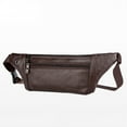 thumbnail image 2 of Sac Banane Mode Homme Multi-Couches Grande Capacité Décontracté Extérieur Voyage Sac en Cuir PU, 2 of 7