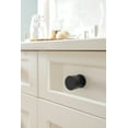thumbnail image 2 of Amerock Balon 1-1/8 inch (29mm) Diameter Matte Black Cabinet Knob, 2 of 6
