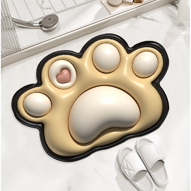 Yhmxh Alfombrilla de baño súper absorbente, alfombrilla antideslizante para la entrada del baño, alfombrilla absorbente para el suelo del baño, cojines secantes para el inodoro, 40 x 60 cm.