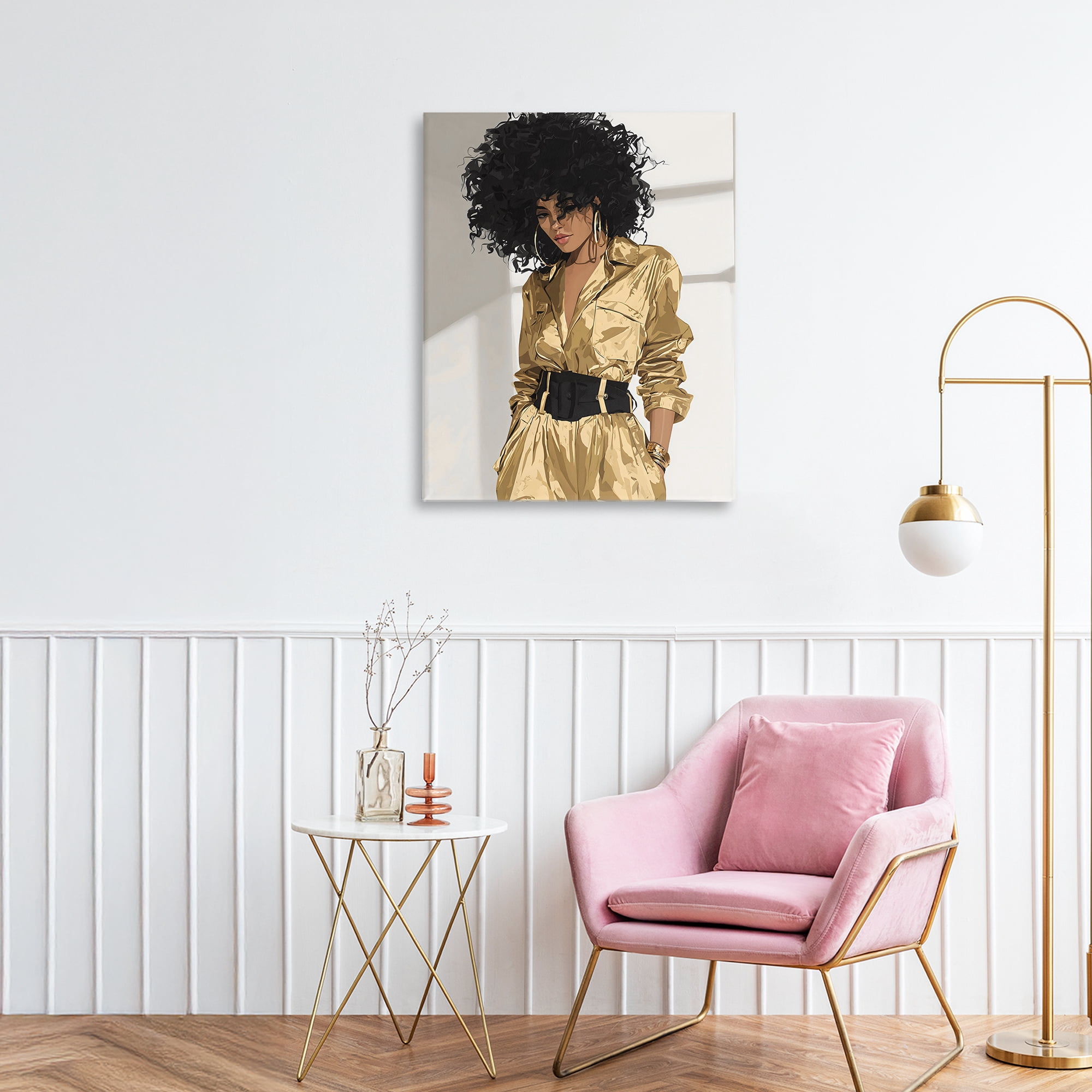 Stupell Industries Elegant Woman in Chic Jumpsuit Canvas Wall Art, design by Franklyn Gregory