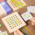 thumbnail image 4 of Juguete de coordinación mano-ojo Lacing Game Montessori para niños, 4 of 5