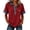 BS24_Red, variant on Lumtrix Denim Patchwork Shirts for Women Button Up Collared Short Sleeve Pullover Vintage Casual Blouses Dressy Tops Beige 2XL