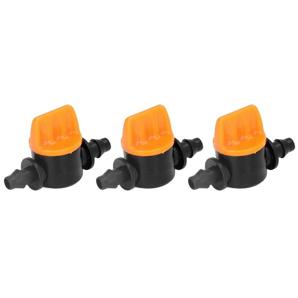 Válvula de tubo NikouMX 100 piezas Válvula de lengüeta 4/7 Válvula de control de riego Mini