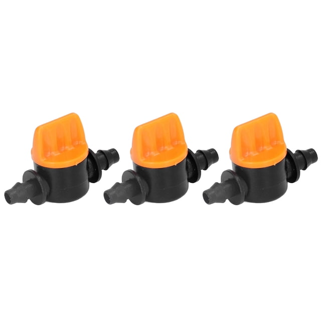 Mini Water Valve, POM 4/7 Tube Valve Long Service Life Compact Hardness 100Pcs For Potted Plants