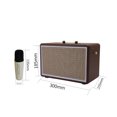 thumbnail image 4 of Máquina de Karaoke Ormromra con luz RGB 2 micrófonos inalámbricos USB AUX, 4 of 8