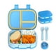 thumbnail image 1 of Lonchera para niños tipo bento box con compartimentos ajustables de sellado hermetico, tupper para lunch con cubiertos Incluidos, lunch box libre de fugas y antiderrames BPA Free, 1 of 10