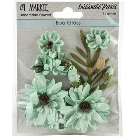 UPC: 0014567989036 | 49 And Market Enchanted Petals 7/Pkg-Sea Glass