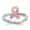 Pink, variant on Fine Jewelry 925 Sterling Silver Pink Enameled Awareness Ribbon Ring for Women Size 7