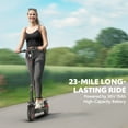 thumbnail image 6 of Electric Scooters for Adults, 10" Large Honeycomb Solid Tires Foldable E-Scooter, 550W Motor up to 18 MPH, Front-Rear Turn Signals & Dual Suspension, 6 of 9
