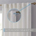 thumbnail image 4 of THD Maria Premium Soft Velvet Back Tab Rod Pocket Window Treatment Curtains for Bedroom & Living Room - Set of 2, 4 of 7