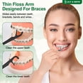 thumbnail image 4 of & Orthodontic Dental Floss Brushes, suitable for adults and children, 240 pieces, fluoride-free and chemical-free orthodontic dental floss brushes, suitable for use under archwires, charcoal dental f, 4 of 4