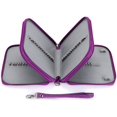 thumbnail image 3 of Pencil case with zipper - Canvas (72 Compartments, a Practical Pen holder for Prismacolor watercolor pencils, Crayola colored Pencils, Marco, pen, Pencil, purple, 3 of 4