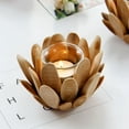 thumbnail image 2 of Candle Holders Decorative Wooden Petal Candles Candlestick Holder Wedding Party, 2 of 6