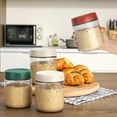 thumbnail image 2 of Frasco de vidrio EONJOE para overnight oats 500 ml, pack de 4 para meal prep, 2 of 7