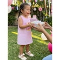 thumbnail image 3 of BemeyourBBs Toddler Girls Birthday Overalls Tank Dress 1st 2nd 3rd 4th Years Old Birthday Outfits Letter Cake Embroidered Sleeveless Casual Dress Baby Princess Party Dress Spring Fall Summer Clothes, 3 of 9