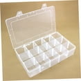 thumbnail image 3 of Soimiss 2Pcs Transparent Compartment Box Made of ABS for Jewelry Beads and Craft Accessories, 3 of 8