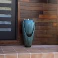 thumbnail image 2 of Alpine Corporation DIG100XS w/LED Light Water Jar Fountain, 32 Inch Tall, Turquoise, 2 of 5