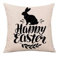 thumbnail image 3 of Cheapark Easter Day Linen Pillowcase for Home Decoration 18x18 Inches, 3 of 5