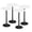 White black, variant on SONGMY Round Bistro Pub Table 2 Pack Modern Style Metal Base MDF Top Cocktail Bar Table Counter Bar Height for Pub, Dining Room, Party (Full Black)