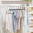 thumbnail image 5 of Utopia Home Plastic Hangers 20 Pack - Perfect Space Saving Clothes Hanger - Durable And Strong - Perfect Closet Organizers With Shoulder Grooves Black, 5 of 7