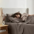 thumbnail image 6 of Clara Clark King Sheets Set, Hotel Luxury 4 PIece Deep Pocket Sheets, Ultra Soft Microfiber Bed Sheets Set, Calla Green, 6 of 8