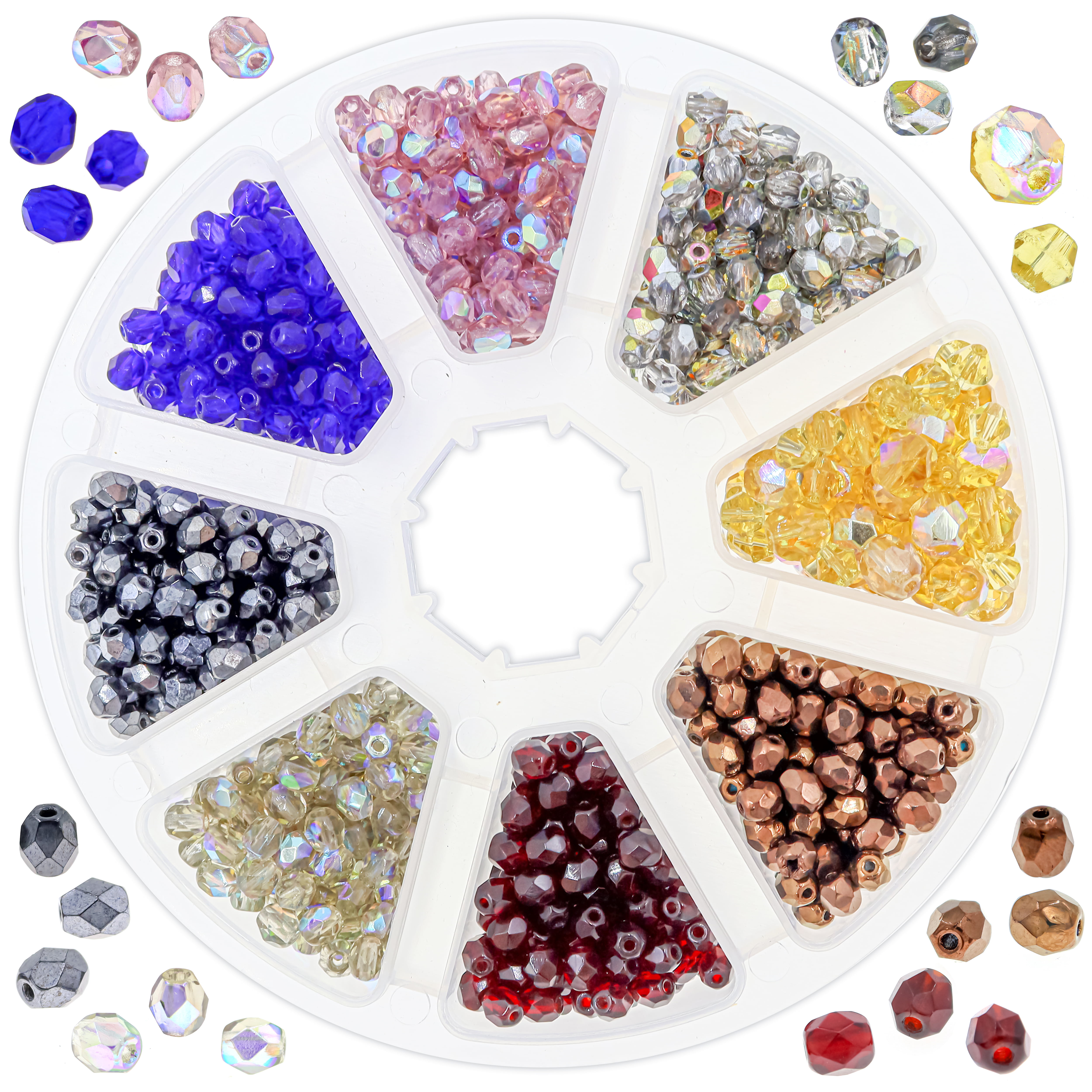 1000pcs/2/3/4mm Czech Glass Beads Seed Jewelry Spacer Loose Round Making Lot