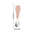 thumbnail image 3 of Toddler Stainless Steel Feeding Spoon (Pink), Soft Silicone Handle Baby Utensil for Self-Feeding & First Stage Solids, 3 of 7