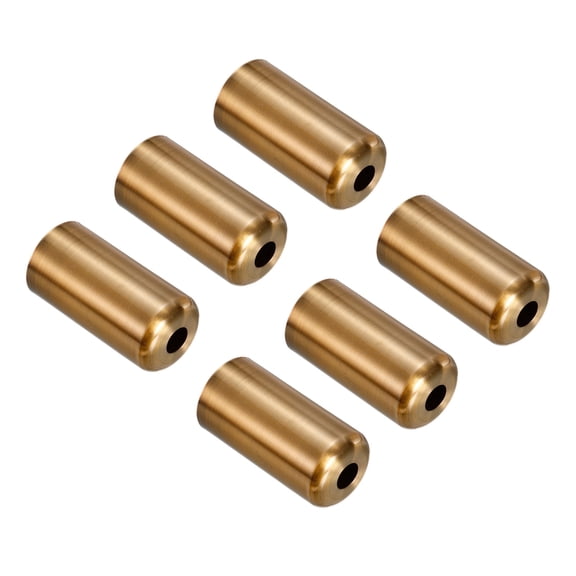 Uxcell Decorative Lamp Base Holder Cover Sleeve E14 Lamp Socket Cup Gold Bronze 6 Pack