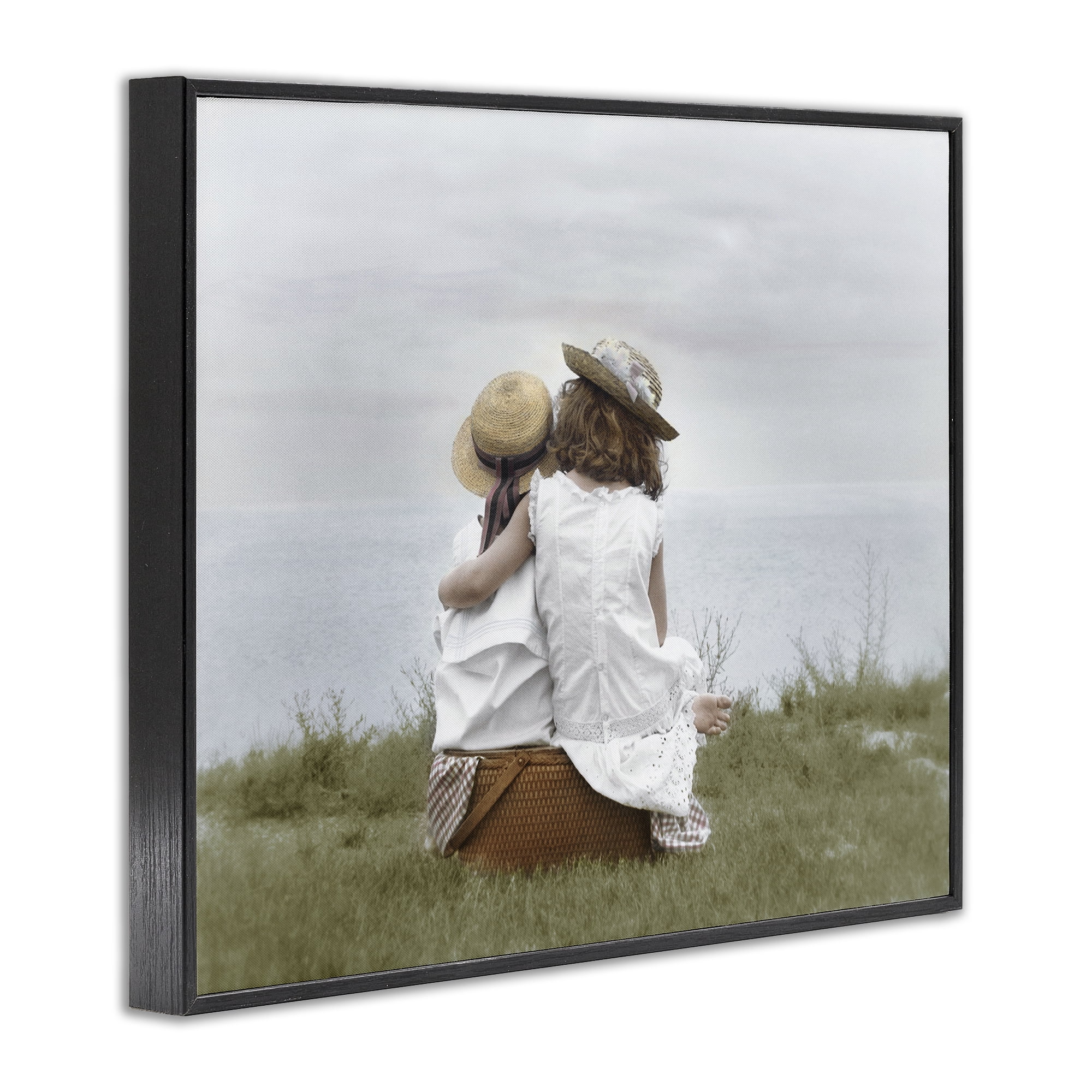 Stupell Industries Friends By The Ocean Black Framed Giclee Art, design by Kendra Dew