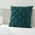 thumbnail image 3 of Mainstays Euro Microfiber Pintuck Pleat Pillow Sham, Teal Blue, 26"x26", 3 of 7