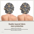 thumbnail image 2 of Yiaed Bulldog And BONES Print Satin Bonnet Silk Bonnet Hair Bonnet for Sleeping Hair Bonnets, 2 of 6