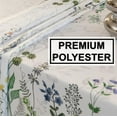 thumbnail image 4 of Waterproof Wild Floral Tablecloth Rectangle 60x120 Inch - Wild Flower Daisy Oblong Table Cloth, Spring and Summer Table Décor, Easter Table Setting for Dining Room, Kitchen, Camping, 4 of 7