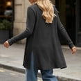 thumbnail image 6 of Azrian Women’s Open Front Duster Cardigan, Casual Long Sleeve Layering Sweater Sizes S-2XL, 6 of 8