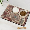 thumbnail image 3 of Pet Feeding Mat with Elegant Floral Paisley Boho Vintage Retro Abstract Decorative Pattern, Absorbent Waterproof Non-Slip, 3 of 7