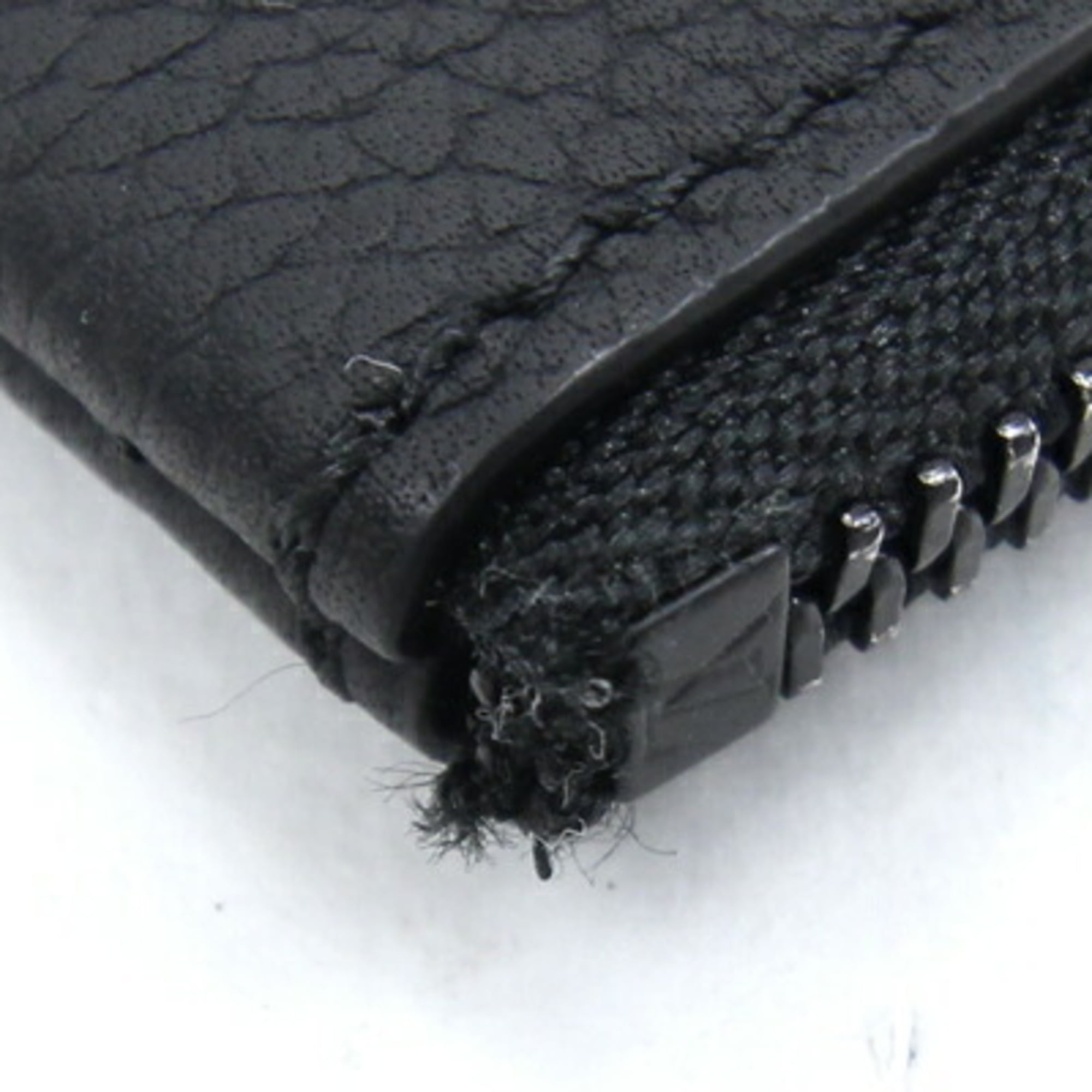 Louis Vuitton LV Key Pouch Aerogram Black Leather ref.437204