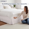 thumbnail image 6 of SGI bedding 17 inch Drop Bed Skirt Full Size Platform Style, Classic Tailored Look, Elegant Pleated Style Dust Ruffle, Split Corners, Wrinkle Resistant Microfiber - Light Grey, 6 of 8
